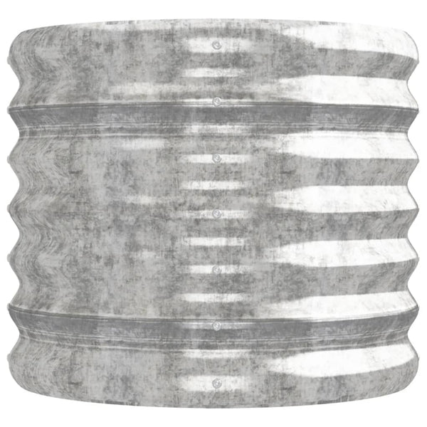 vidaXL Raised Garden Bed Galvanized Steel 224x40x36 cm Silver