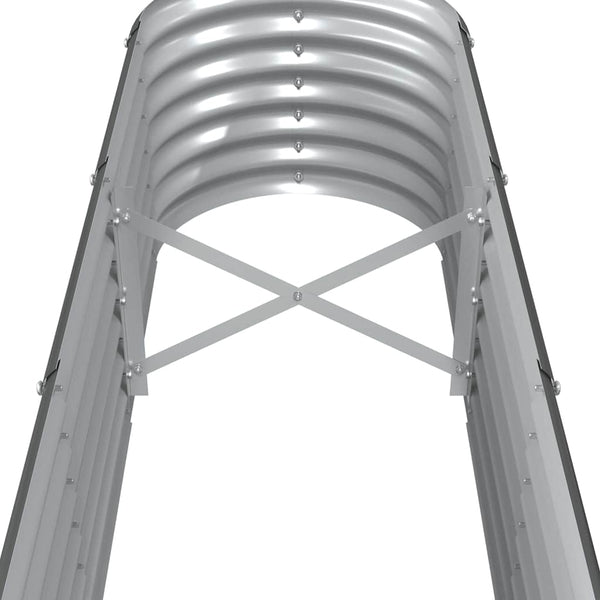 vidaXL Raised Garden Bed Galvanized Steel 260x40x36 cm Anthracite