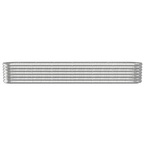 vidaXL Raised Garden Bed Galvanized Steel 260x40x36 cm Silver
