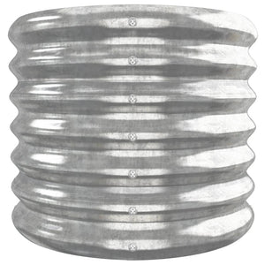 vidaXL Raised Garden Bed Galvanized Steel 260x40x36 cm Silver