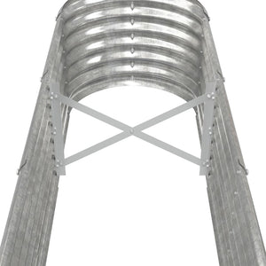 vidaXL Raised Garden Bed Galvanized Steel 260x40x36 cm Silver