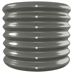 vidaXL Raised Garden Bed Galvanized Steel 332x40x36 cm Grey