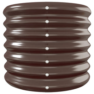 vidaXL Raised Garden Bed Galvanized Steel 332x40x36 cm Brown