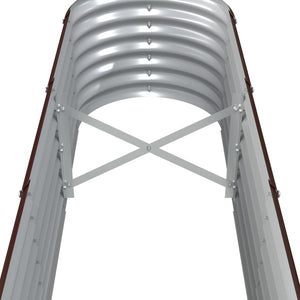 vidaXL Raised Garden Bed Galvanized Steel 332x40x36 cm Brown