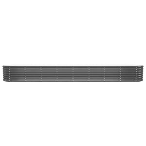 vidaXL Raised Garden Bed Galvanized Steel 332x40x36 cm Anthracite