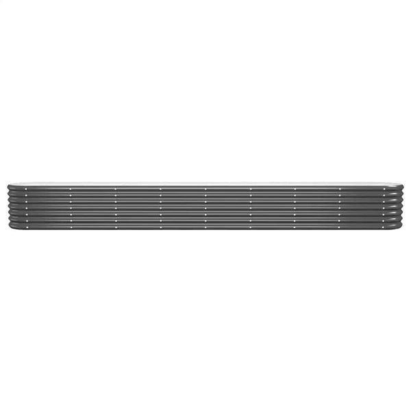 vidaXL Raised Garden Bed Galvanized Steel 332x40x36 cm Anthracite