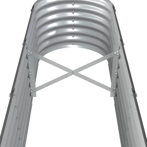 vidaXL Raised Garden Bed Galvanized Steel 332x40x36 cm Anthracite