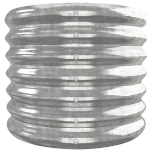vidaXL Raised Garden Bed Galvanized Steel 332x40x36 cm Silver