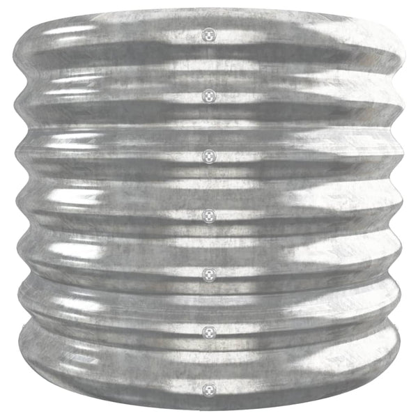 vidaXL Raised Garden Bed Galvanized Steel 332x40x36 cm Silver