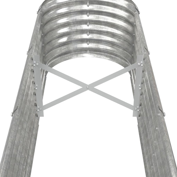 vidaXL Raised Garden Bed Galvanized Steel 332x40x36 cm Silver