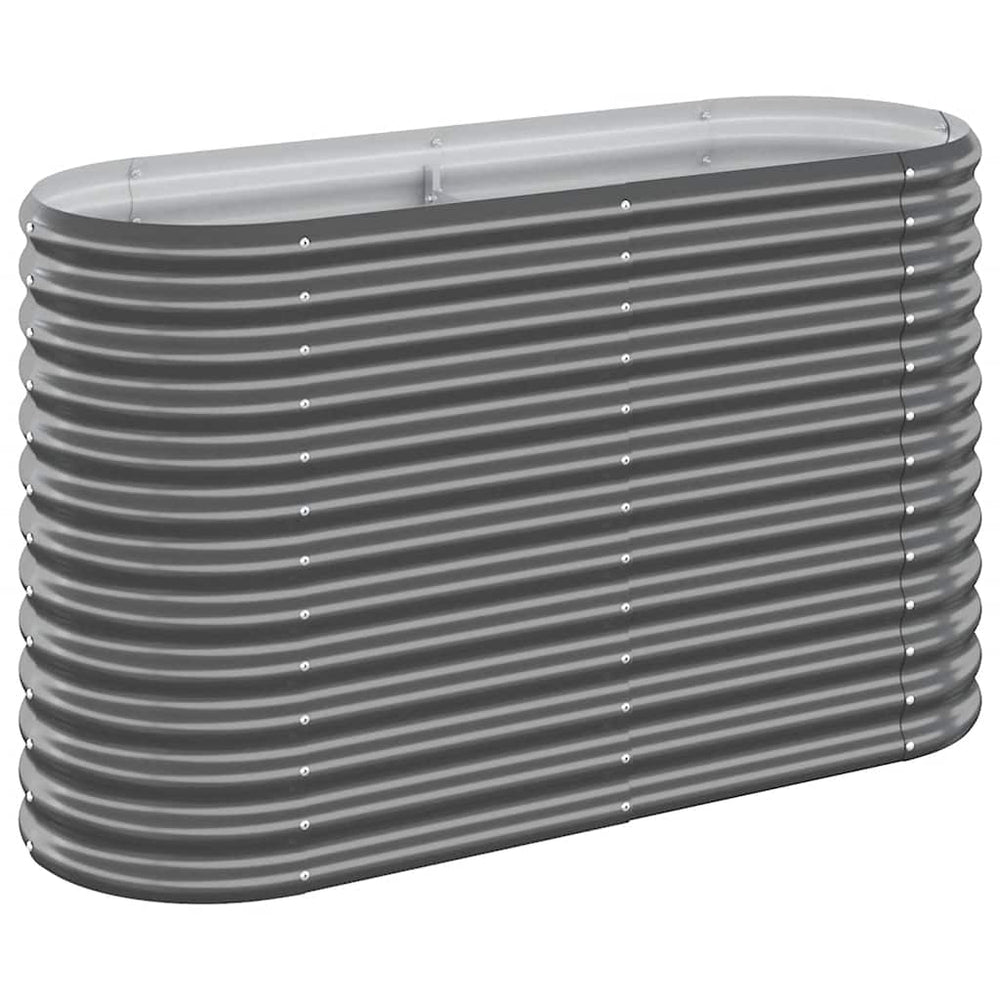 vidaXL Raised Garden Bed Galvanized Steel 114x40x68 cm Anthracite