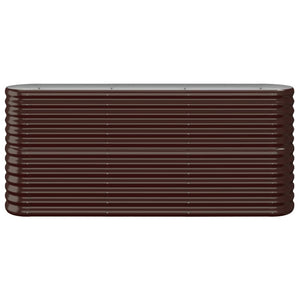 vidaXL Raised Garden Bed Galvanized Steel 152x40x68 cm Brown