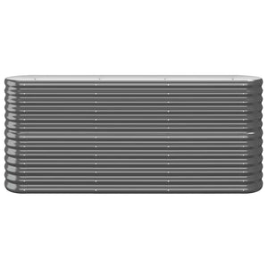 vidaXL Raised Garden Bed Galvanized Steel 152x40x68 cm Anthracite