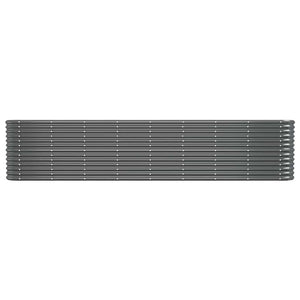 vidaXL Raised Garden Bed Galvanized Steel 332x40x68 cm Anthracite