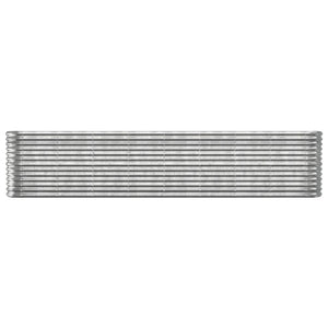 vidaXL Raised Garden Bed Galvanized Steel 332x40x68 cm Silver