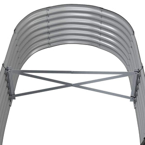 vidaXL Raised Garden Bed Galvanized Steel 152x80x36 cm Anthracite