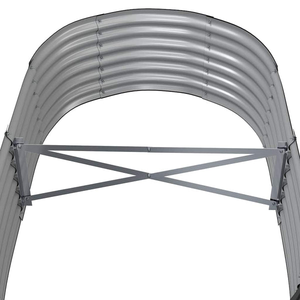vidaXL Raised Garden Bed Galvanized Steel 152x80x36 cm Anthracite