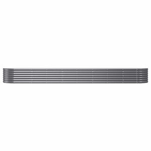 vidaXL Raised Garden Bed Galvanized Steel 368x80x36 cm Anthracite