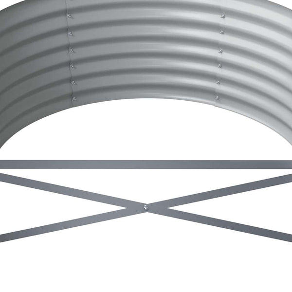 vidaXL Raised Garden Bed Galvanized Steel 368x80x36 cm Anthracite