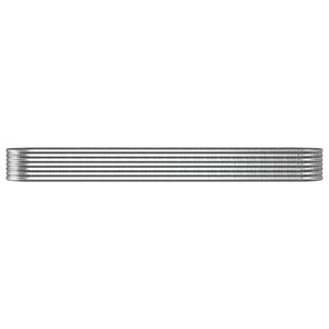 vidaXL Raised Garden Bed Galvanized Steel 368x80x36 cm Silver