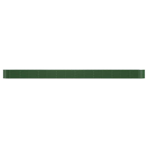 vidaXL Raised Garden Bed Galvanized Steel 620x80x36 cm Green