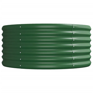 vidaXL Raised Garden Bed Galvanized Steel 620x80x36 cm Green