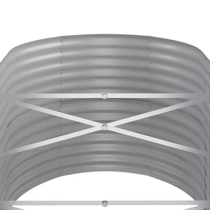 vidaXL Raised Garden Bed Galvanized Steel 152x80x68 cm Green