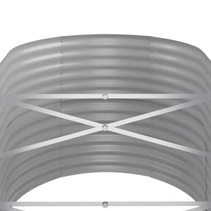 vidaXL Raised Garden Bed Galvanized Steel 152x80x68 cm Anthracite