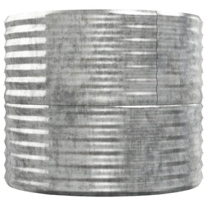 vidaXL Raised Garden Bed Galvanized Steel 152x80x68 cm Silver