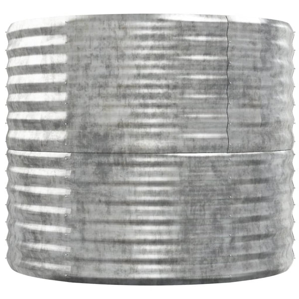 vidaXL Raised Garden Bed Galvanized Steel 152x80x68 cm Silver