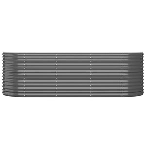 vidaXL Raised Garden Bed Galvanized Steel 224x80x68 cm Anthracite