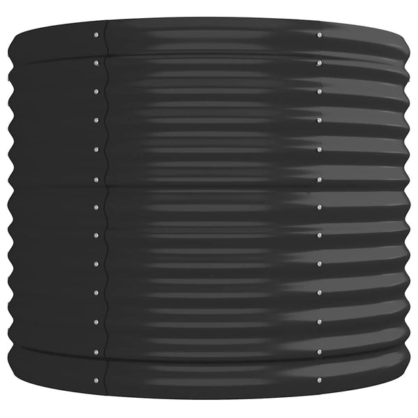 vidaXL Raised Garden Bed Galvanized Steel 224x80x68 cm Anthracite