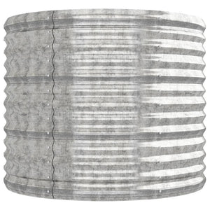 vidaXL Raised Garden Bed Galvanized Steel 224x80x68 cm Silver