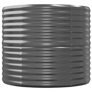 vidaXL Raised Garden Bed Galvanized Steel 368x80x68 cm Anthracite