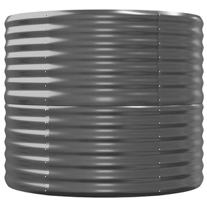 vidaXL Raised Garden Bed Galvanized Steel 440x80x68 cm Anthracite