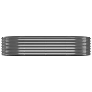 vidaXL Raised Garden Bed Galvanized Steel 175x100x36 cm Anthracite