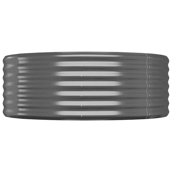 vidaXL Raised Garden Bed Galvanized Steel 175x100x36 cm Anthracite