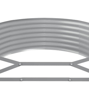 vidaXL Raised Garden Bed Galvanized Steel 175x100x36 cm Anthracite