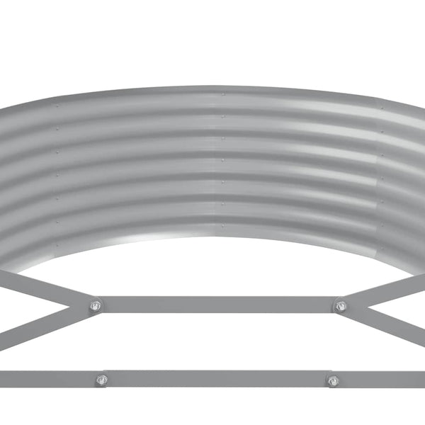 vidaXL Raised Garden Bed Galvanized Steel 175x100x36 cm Anthracite