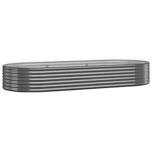 vidaXL Raised Garden Bed Galvanized Steel 249x100x36 cm Anthracite