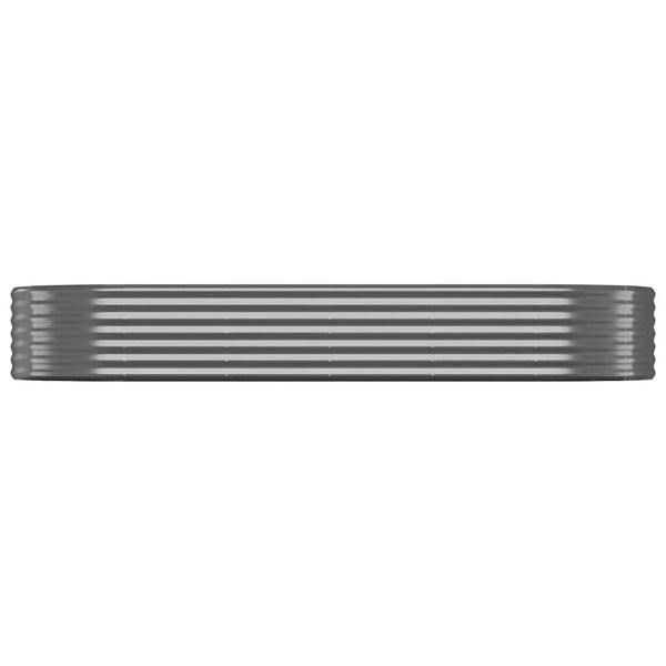 vidaXL Raised Garden Bed Galvanized Steel 249x100x36 cm Anthracite