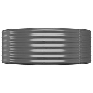 vidaXL Raised Garden Bed Galvanized Steel 249x100x36 cm Anthracite