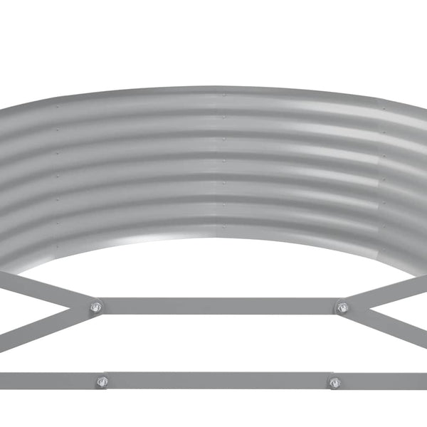 vidaXL Raised Garden Bed Galvanized Steel 249x100x36 cm Anthracite