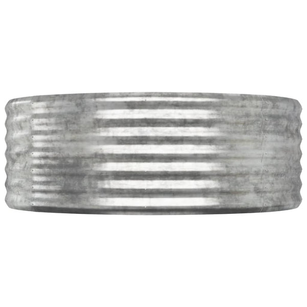 vidaXL Raised Garden Bed Galvanized Steel 249x100x36 cm Silver