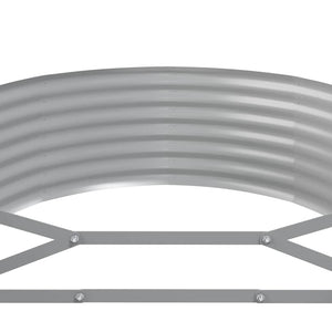vidaXL Raised Garden Bed Galvanized Steel 322x100x36 cm Anthracite