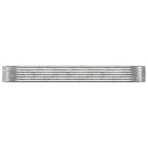 vidaXL Raised Garden Bed Galvanized Steel 322x100x36 cm Silver