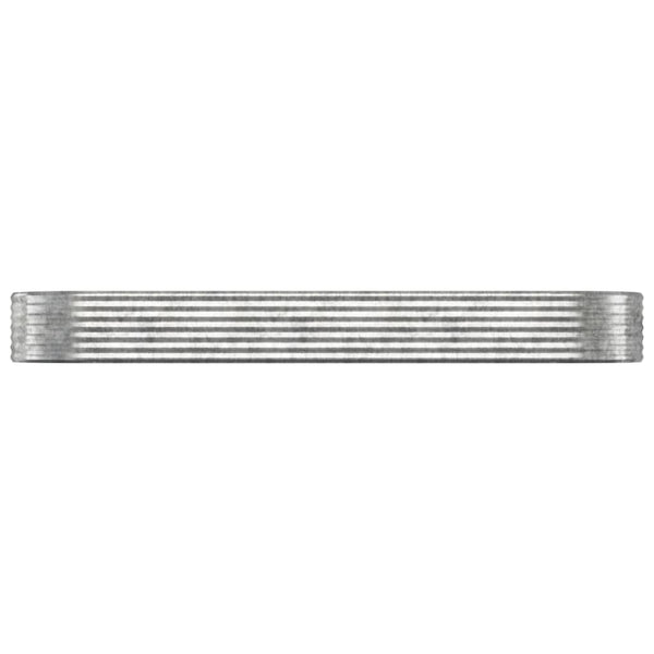 vidaXL Raised Garden Bed Galvanized Steel 322x100x36 cm Silver