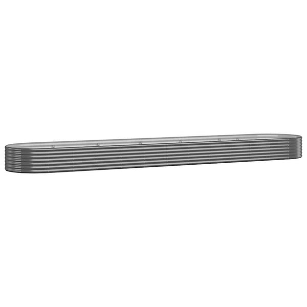 vidaXL Raised Garden Bed Galvanized Steel 507x100x36 cm Anthracite