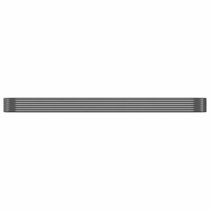 vidaXL Raised Garden Bed Galvanized Steel 507x100x36 cm Anthracite
