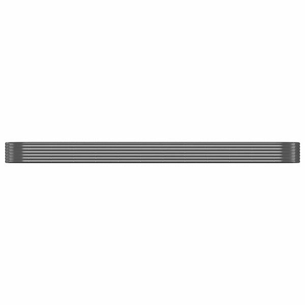 vidaXL Raised Garden Bed Galvanized Steel 507x100x36 cm Anthracite